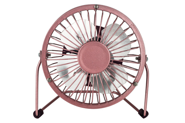 Status Portable USB Powered 4" Desk Mini Fan - Rose Gold