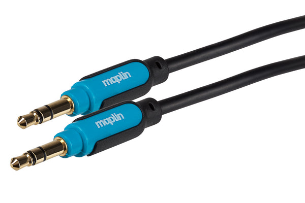Maplin 3.5mm Aux Stereo 3 Pole TRS Jack Plug to 3.5mm 3 Pole TRS Jack Plug Cable 0.75m