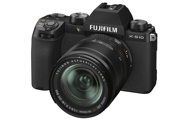 Fujifilm X-S10 Mirrorless Camera with 18-55mm f/2.8-4 R LM OIS XF Zoom Lens - Black