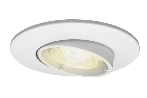 4lite WiZ Connected Fire-Rated IP20 GU10 Smart Adjustable LED Downlight - Matte White