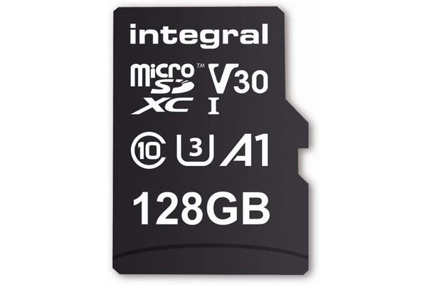 Integral 128GB 100MB/s V30 UHS-1 U3 CL10 4K MicroSDXC Memory Card