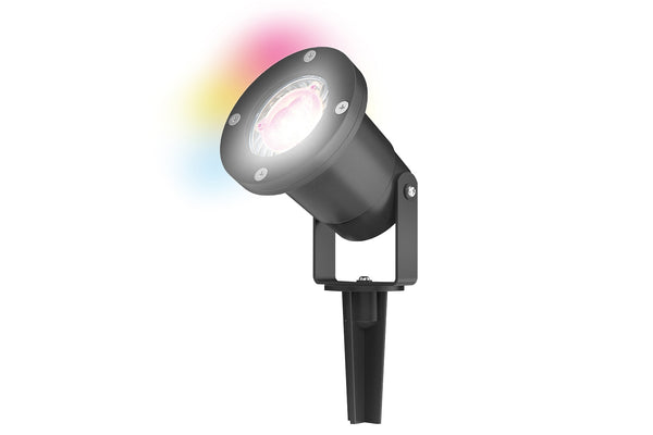 4lite WiZ Connected Outdoor IP65 Multicolour GU10 Smart LED Spike Light