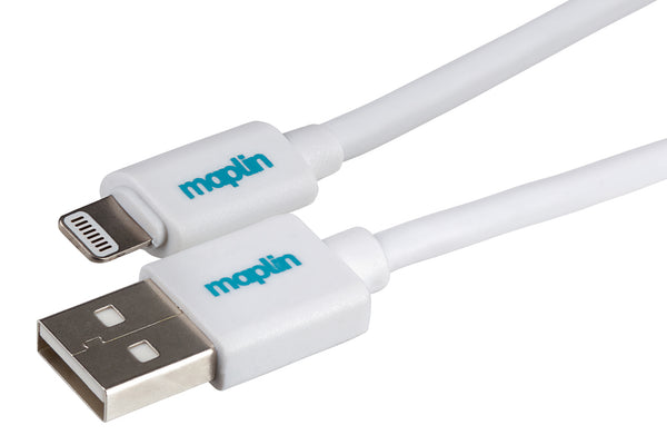 Maplin Lightning Connector to USB-A Cable 1.5m White