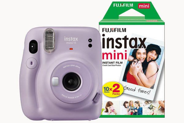 Fujifilm Instax Mini 11 Instant Camera with 20 Shot Film Pack - Lilac Purple