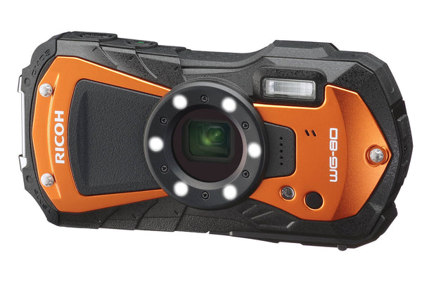 Ricoh WG-80 16MP 5x Zoom Tough Compact Camera - Orange