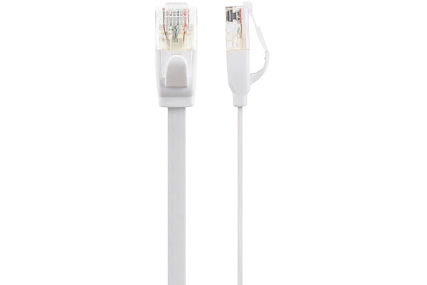 Maplin RJ45 CAT6 Flat Ethernet LAN Cable UTP 30m White
