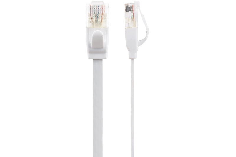 Maplin RJ45 CAT6 Flat Ethernet LAN Cable UTP 30m White