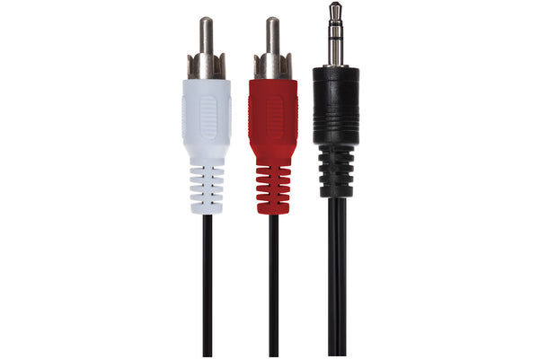 Maplin 3.5mm Aux Stereo 3 Pole TRS Jack Plug to Twin RCA Phono Cable 5m