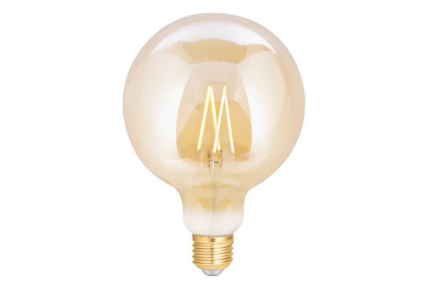 4lite WiZ Connected G125 Amber WiFi LED Smart Bulb - E27 Large Screw