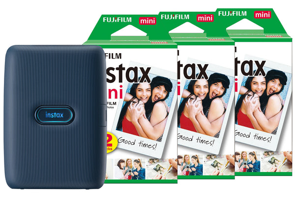 Fujifilm Instax Mini Link Wireless Photo Printer including 60 Shots - Dark Denim