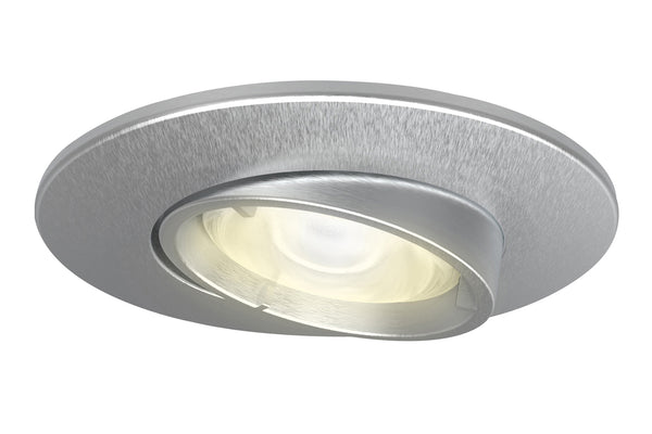 4lite WiZ Connected Fire-Rated IP20 GU10 Smart Adjustable LED Downlight - Satin Chrome