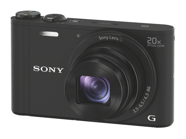 Sony DSC-WX350 18MP 20x Zoom Compact Camera - Black