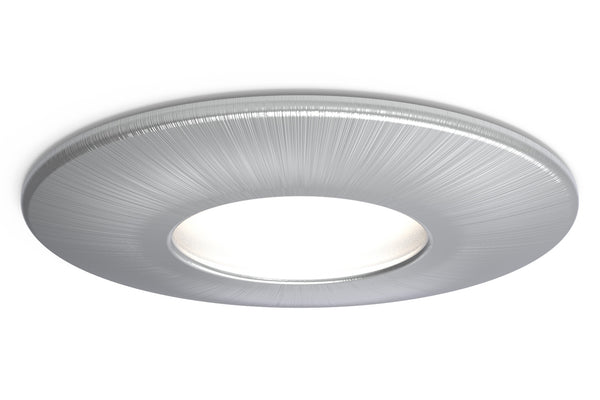 4lite IP20 GU10 Fire-Rated Downlight - Satin Chrome