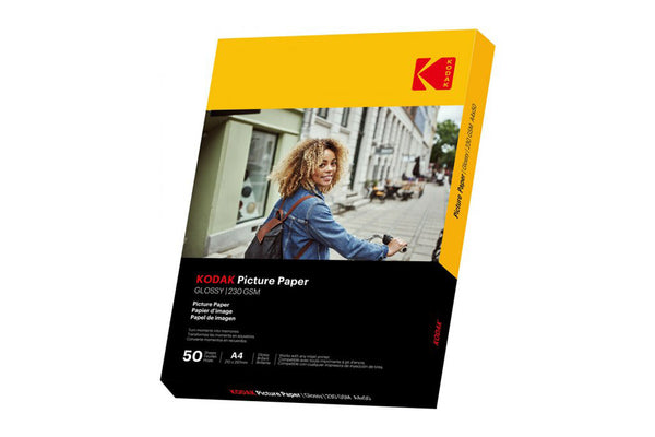 Kodak 230g A4 210x297mm Glossy Picture Paper - 50 Sheets
