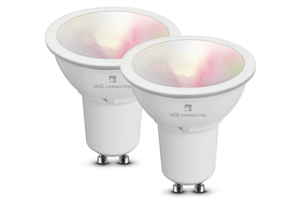 4lite Wiz Connected Dimmable Multicolour WiFi LED Smart Bulb - GU10, Pack of 2