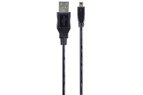 PRAKTICA USB-A to 8 Pin Mini USB Cable 0.5m Black (Fits Z250 & WP240)
