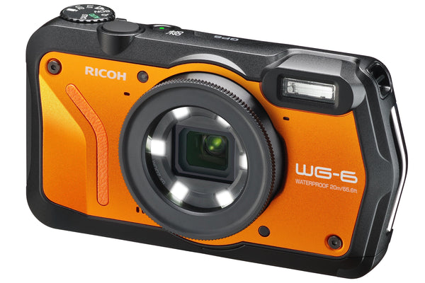 Ricoh WG-6 20MP 5x Zoom Tough Compact Camera - Orange