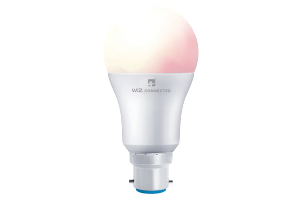 4lite WiZ Connected A60 Dimmable Multicolour WiFi LED Smart Bulb - B22 Bayonet