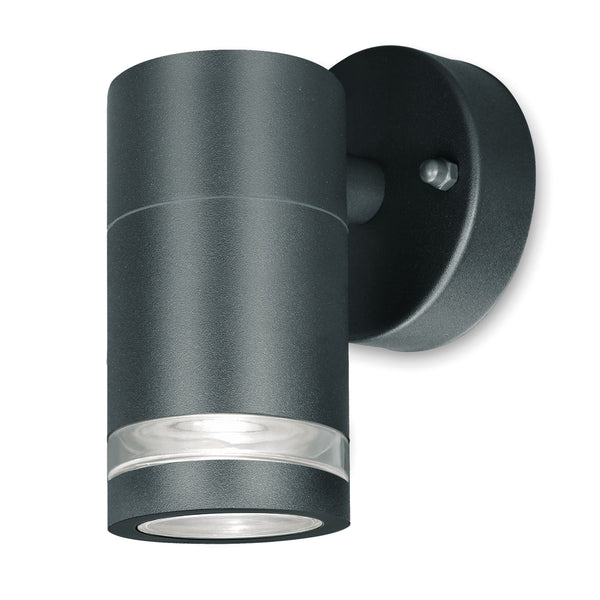 4lite Marinus GU10 Single Direction Outdoor Wall Light without PIR - Anthracite