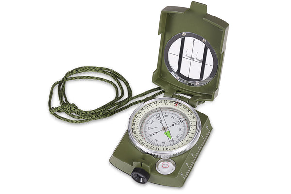 PRAKTICA Hiking Trail Compass Waterproof  Shockproof Lensatic Prismatic