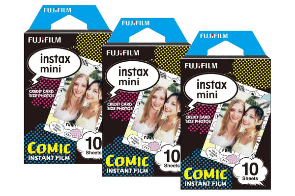 Fujifilm Instax Mini Instant Photo Film - Comic Strip, Pack of 30