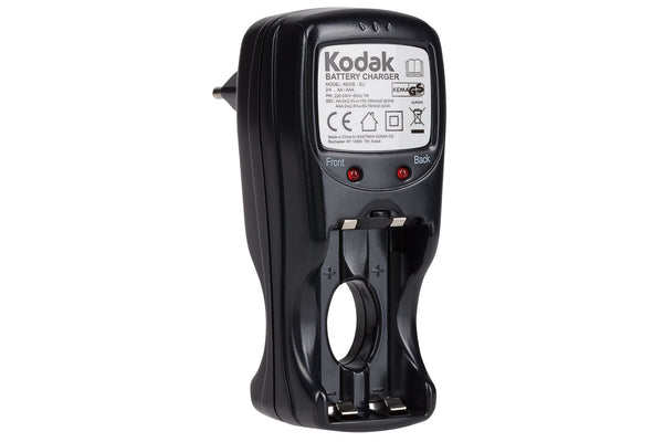 Kodak K625E-EU European 2 Pin 2 or 4 AA/AAA Battery Charger only - Black
