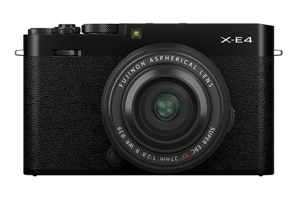 Fujifilm X-E4 Mirrorless Camera with 27mm f/2.8 R WR XF Lens - Black
