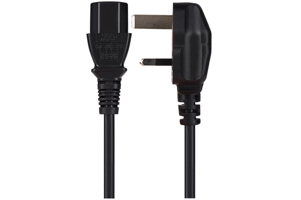 Maplin Power Lead IEC C13 Female Plug to UK 3 Pin Mains Plug - 3m, 13 Amp Fuse