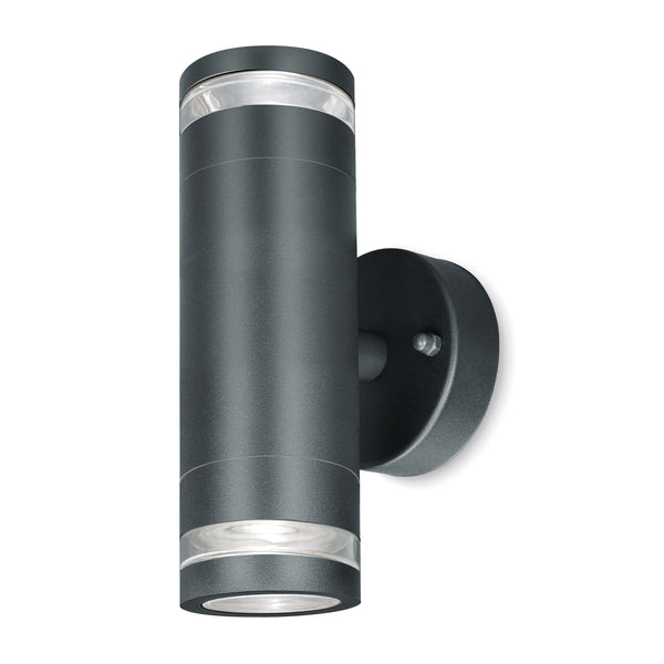 4lite Marinus GU10 Bi-Directional Outdoor Wall Light without PIR - Anthracite