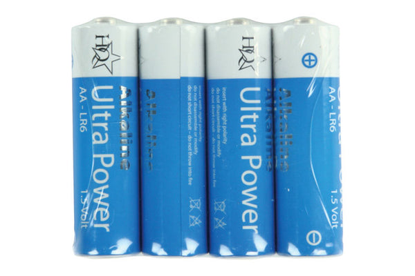 HQ Alkaline 1.5V AA Batteries - Pack of 4