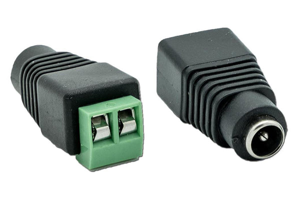 Maplin Female DC to Twin Cable to 5.5 x 2.1mm DC Power Plug - Pack of 5