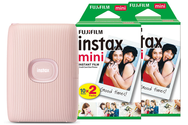 Fujifilm Instax Mini Link 2 Wireless Photo Printer with 40 Shot Pack - Soft Pink