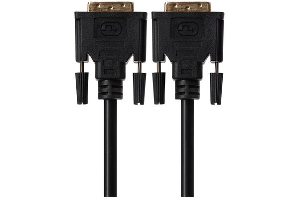 Maplin DVI-D to DVI-D 24+1 Pin Dual Link Cable - Black, 1.8m