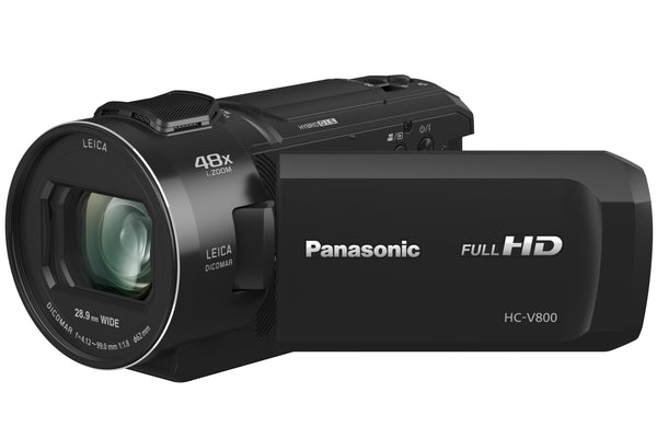 Panasonic HC-V800 Full HD Camcorder with 24x Optical Zoom, 3" LCD, WiFi & SD/SDHC/SDXC Compatibility - Black