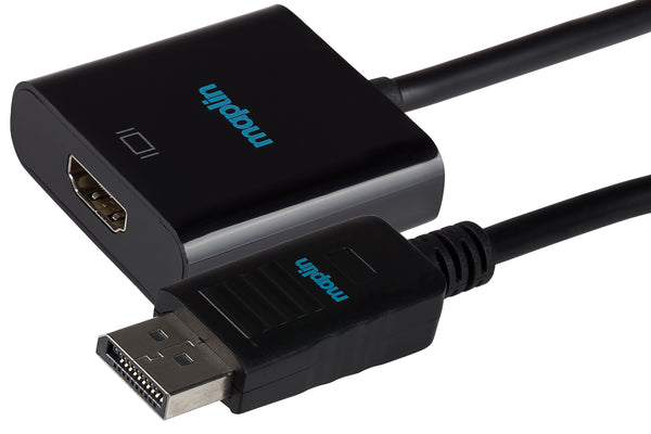 Maplin DisplayPort to HDMI Female Adapter - Black, 23cm
