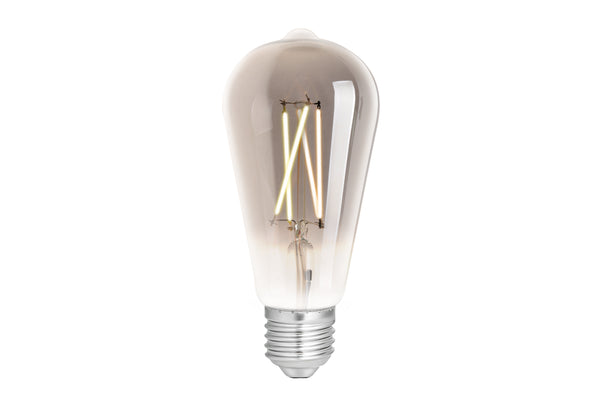 4lite WiZ Connected ST64 Smoky White WiFi LED Smart Bulb - E27 Large Screw