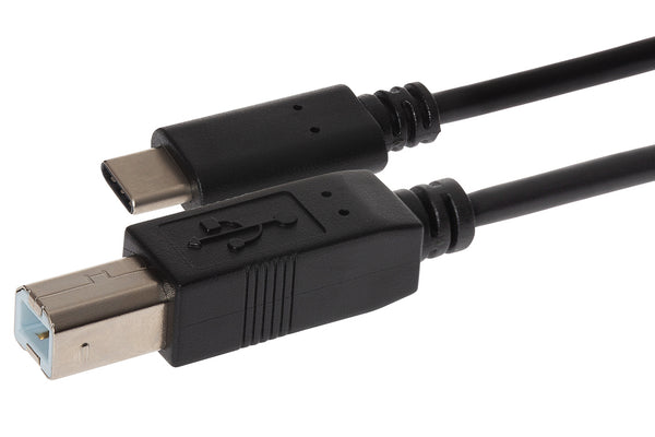 Maplin USB-C to USB-B Male Cable 2m