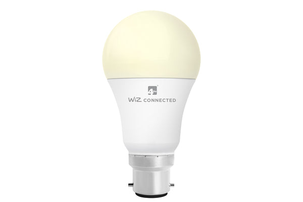 4lite WiZ Connected A60 White WiFi LED Smart Bulb - B22 Bayonet Cap