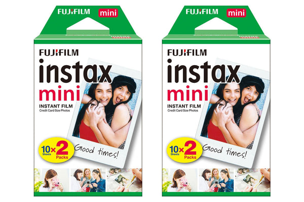 Fujifilm Instax Mini Instant Photo Film - White, 40 Shot Pack