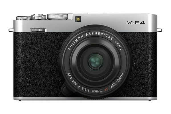 Fujifilm X-E4 Mirrorless Camera with 27mm f/2.8 R WR XF Lens - Silver