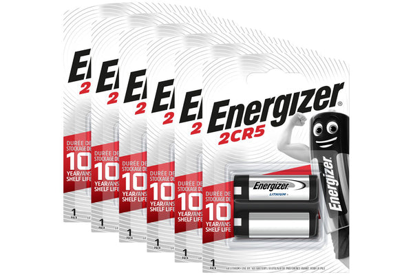 Energizer Lithium 2CR5 Batteries - Pack of 6