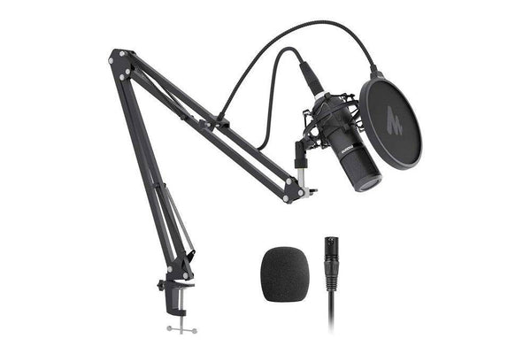 Maono XLR Cardioid Vocal Studio Microphone with Boom Arm Kit
