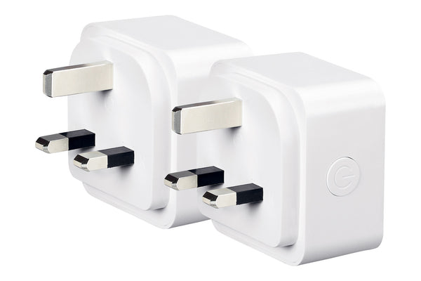 4lite WiZ Connected 3-Pin UK Smart Plug - Pack of 2