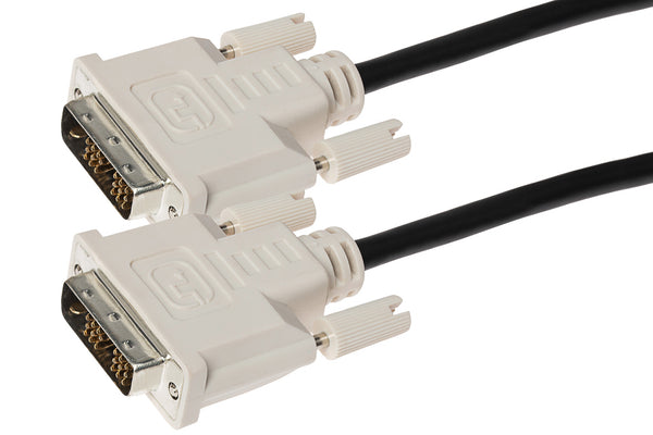 Maplin DVI-D to DVI-D 18+1 Pin Single Link Cable - White, 2m