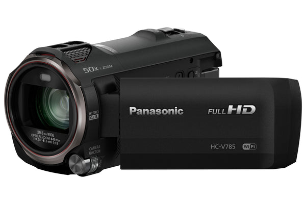 Panasonic HC-V785 Full HD Camcorder with 20x Optical Zoom, 3" LCD, WiFi & SD/SDHC/SDXC Compatibility - Black
