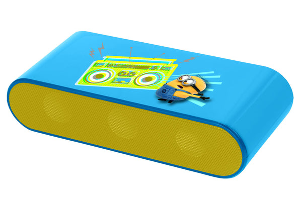 Lexibook Despicable Me Minions Portable Wireless Bluetooth Speaker - Blue & Yellow