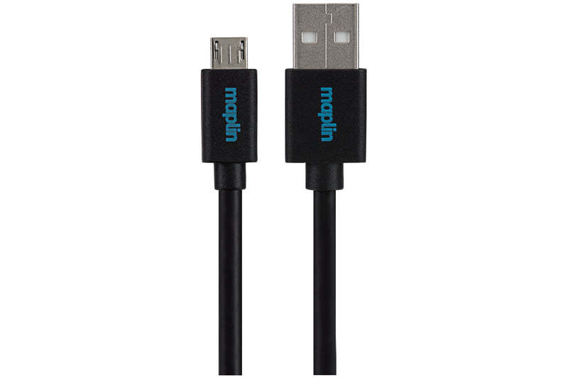 Maplin USB-A to Micro USB-B Cable 5m Black