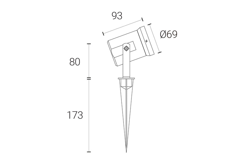 4lite 4000K LED Outdoor Garden Spike Light - Pack of 2