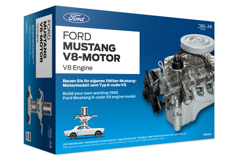 Franzis Ford Mustang 1965  K-code V8 Engine Scale Model Assembly Kit